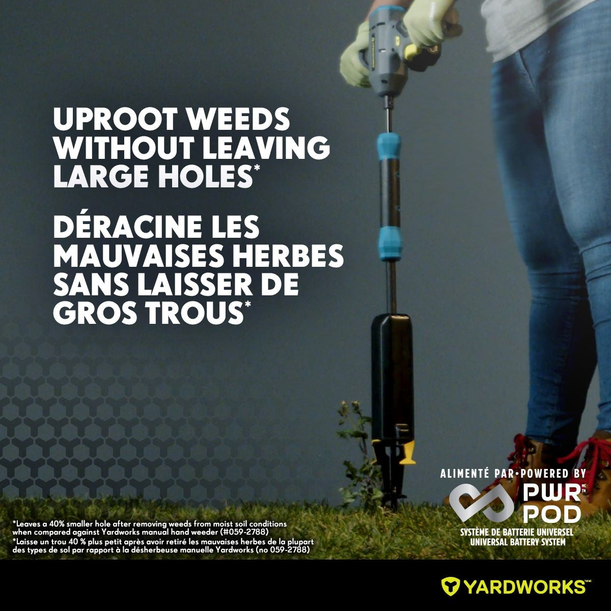 20V Cordless Lawn Weeder, with PWR POD 2.0Ah Battery and Charger W7P4 - product image 7