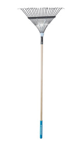 22-in Wide Metal 22-Tine Leaf Rake, 48-in Hardwood Shaft I1C1 - product image 1