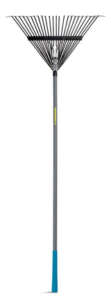 24-Tine Metal Leaf Rake with Fibreglass Shaft, 24-in S6N0 - product image 1