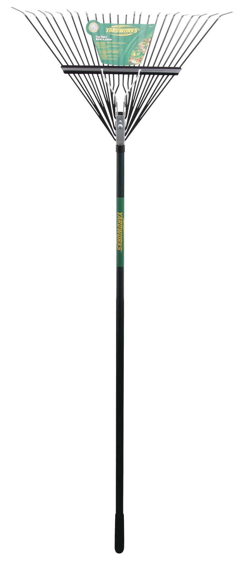 24-Tine Metal Leaf Rake with Fibreglass Shaft, 24-in S6N0 - product image 4