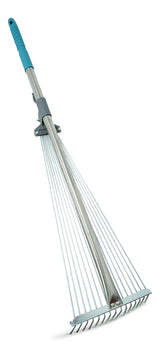 7 to 21-in Wide Metal Adjustable-Tine Telescopic Leaf Rake, 32 to 63-in Aluminum Shaft L8L6 - product image 2