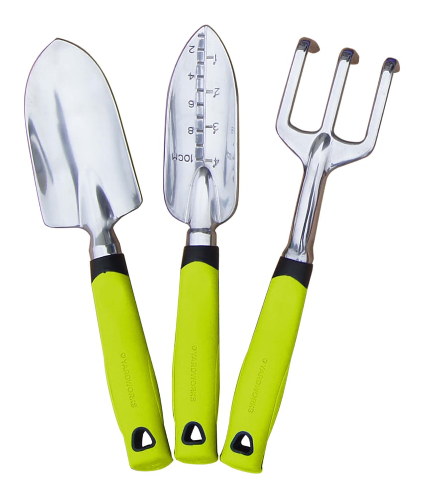 Aluminium Garden Tool Set with Rubber Handles, Assorted Colours, 3-pc L1P8 - product image 3