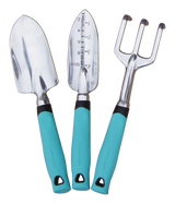 Aluminium Garden Tool Set with Rubber Handles, Assorted Colours, 3-pc O3N6 - product image 4