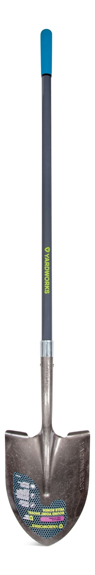 Ergo Steel Round-Point Long-Handle Shovel, 57-in Fibreglass Shaft U7G8 - product image 1