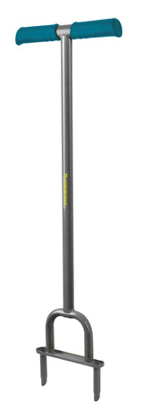 Heavy-Duty 2-Prong Steel Garden Lawn Coring Aerator D6B2 - product image 1