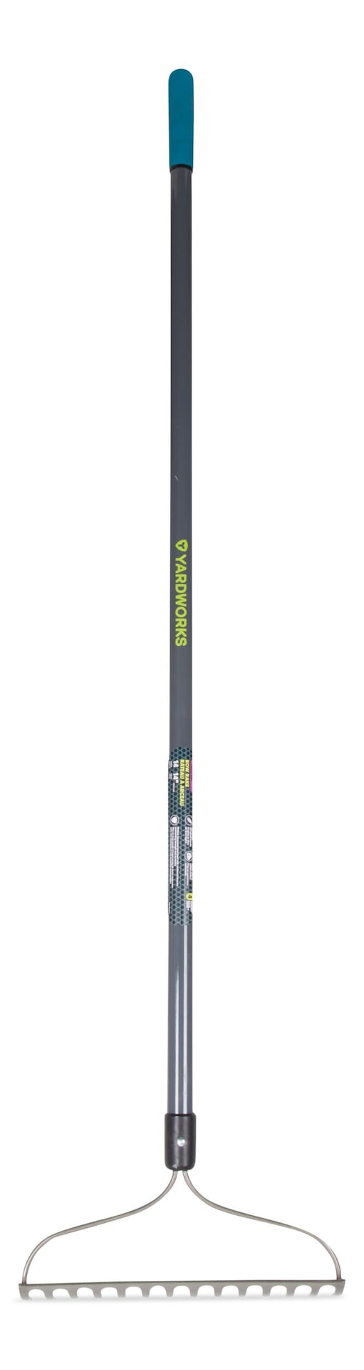 Metal 14-Tine L-Shaped Bow Rake, 60-in, Fibreglass Shaft O3B4 - product image 1