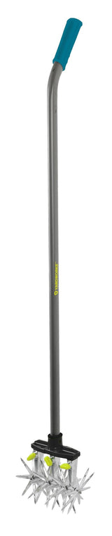 Steel & Aluminum 3-Tine Rotary Cultivator, 48-in Angled Handle G6J7 - product image 1