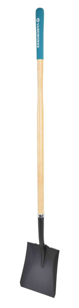 Steel Square-Point Long-Handle Spade Shovel, 60-in Wooden Shaft P4S7 - product image 1