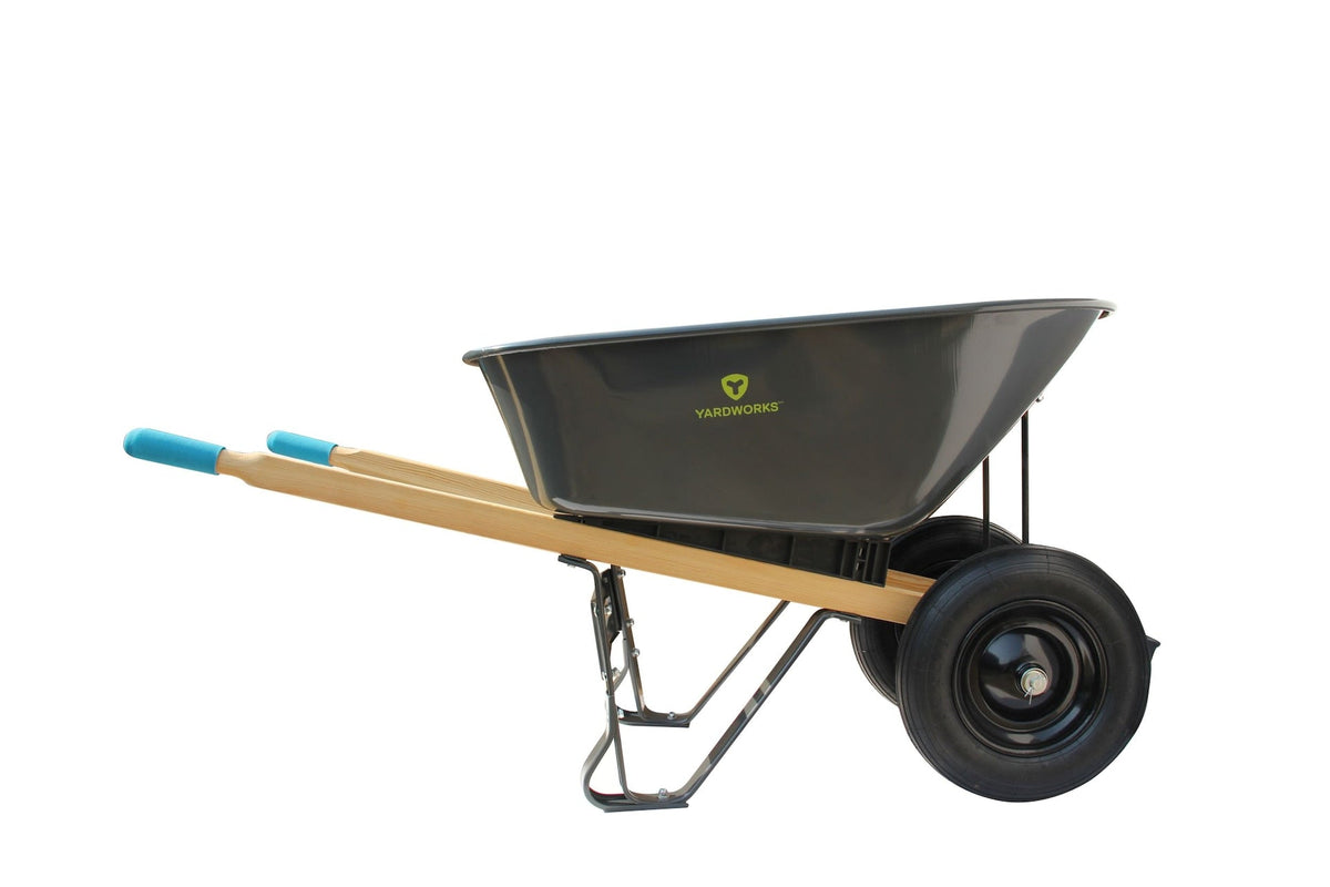 Steel Tray 2-Wheel Garden Wheelbarrow, 6-cu-ft X9R5 - product image 3