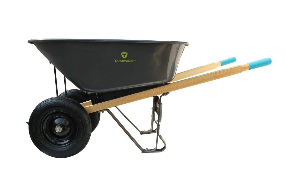 Steel Tray 2-Wheel Garden Wheelbarrow, 6-cu-ft X9R5 - product image 4