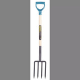 Tempered-Steel 4-Tine D-Grip Garden Fork, 30.5-in Wooden Shaft B7P3 - product image 3