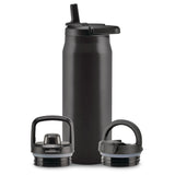 Core Vacuum Insulated Stainless Steel Bottle, 32-oz, Black, with Multi Lid M5X6 - product image 1