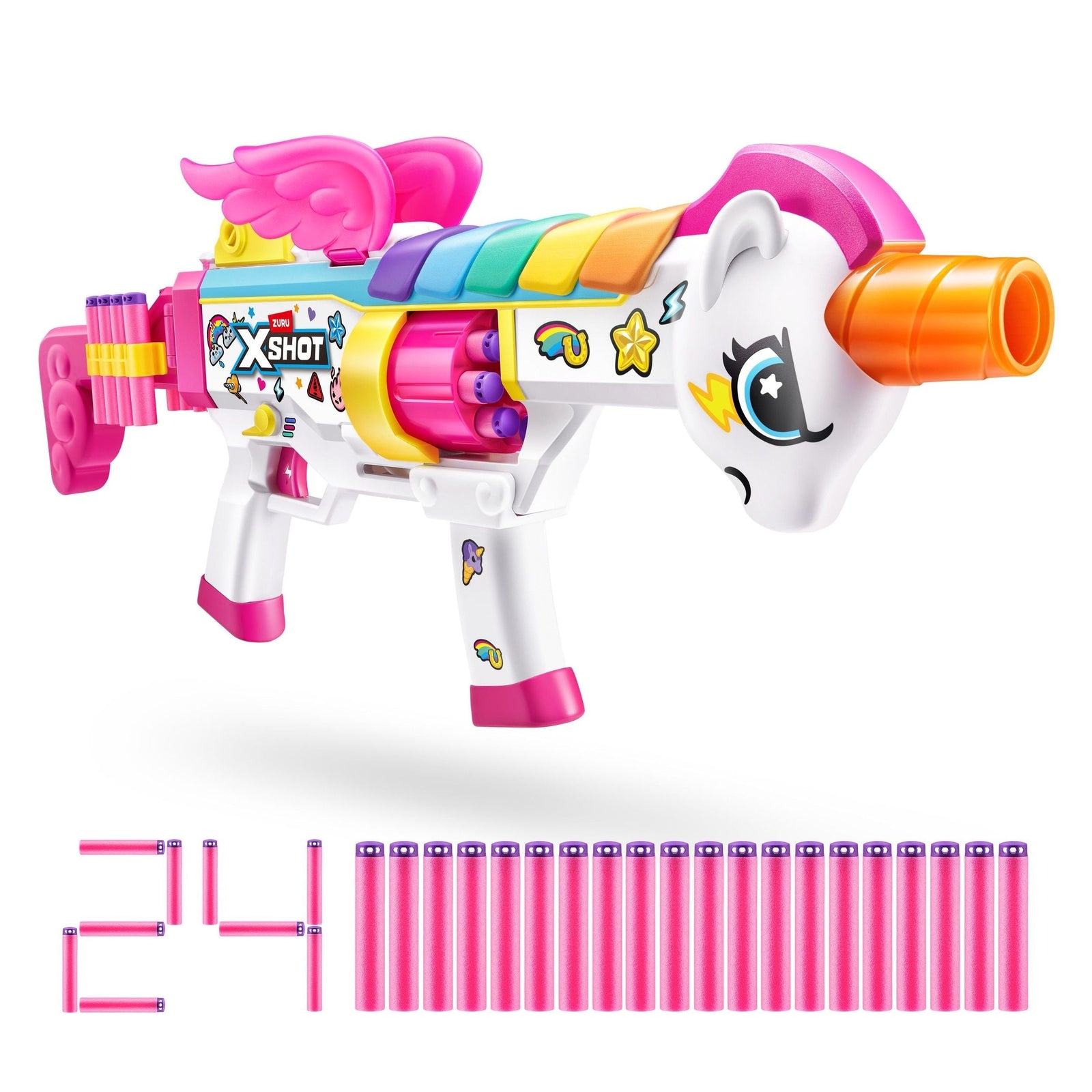 X-Shot Big Rizz Blastercorn Foam Dart Toy Blaster with 24 Darts K6F5 - product image 2