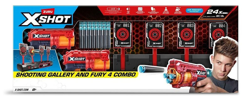 X-Shot Dart Blaster with Interactive Target, 2-pk V6N5