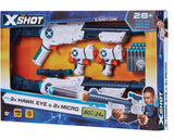 X-Shot Double Hawk Eye & Micro Foam Dart Blaster Combo Pack with 24 Darts, Ages 8+ V4G4 - product image 1