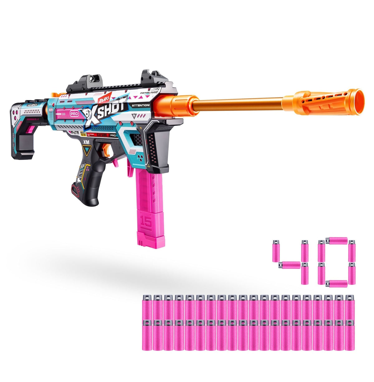 X-Shot Pro Motorized Foam Dart Toy Blaster with 40 Darts H0Q7 - product image 2
